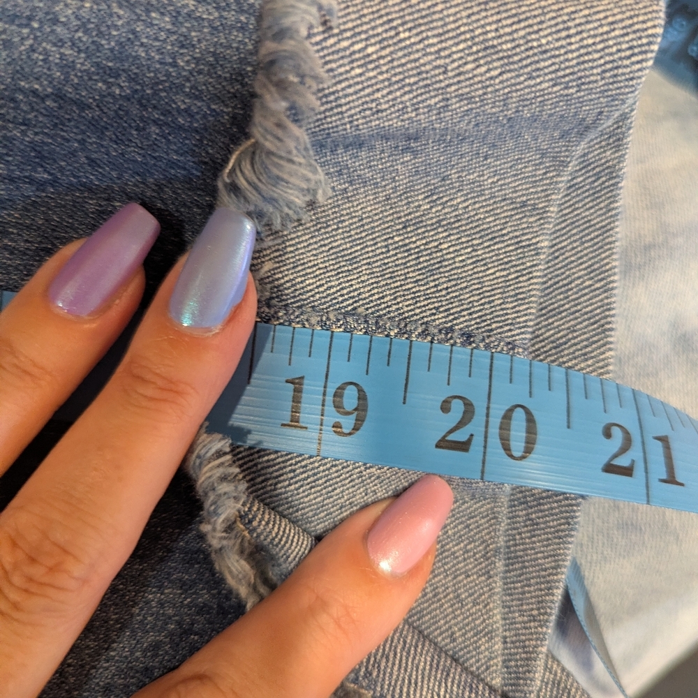 Vintage Y2K LEI Low Rise Capri Jeans Ashley Bling Baddie Blue Jeans Junior 1 - Picture 16 of 16